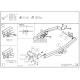 Фаркоп оцинкованный Galia шар BMA съёмный для Toyota Highlander 2010-2014