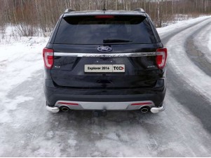 Защита задняя уголки 76 мм для Ford Explorer № FOREXPL16-21
