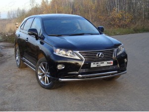Накладка решётки радиатора 12 мм для Lexus RX-350 (кроме F-Sport) № LEXRX35012-07